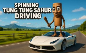 Spinning Tung Tung Sahur Driving - Free Ride Online Game